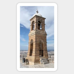 Bell tower of Agios Giorgios chapel, Athens Sticker